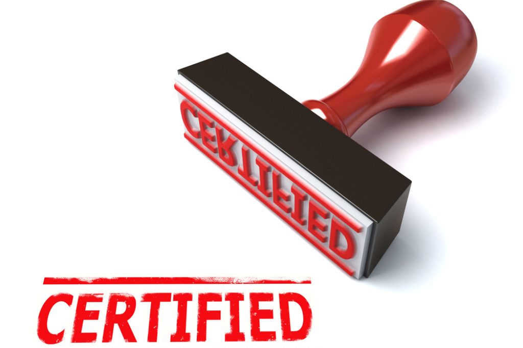 certified